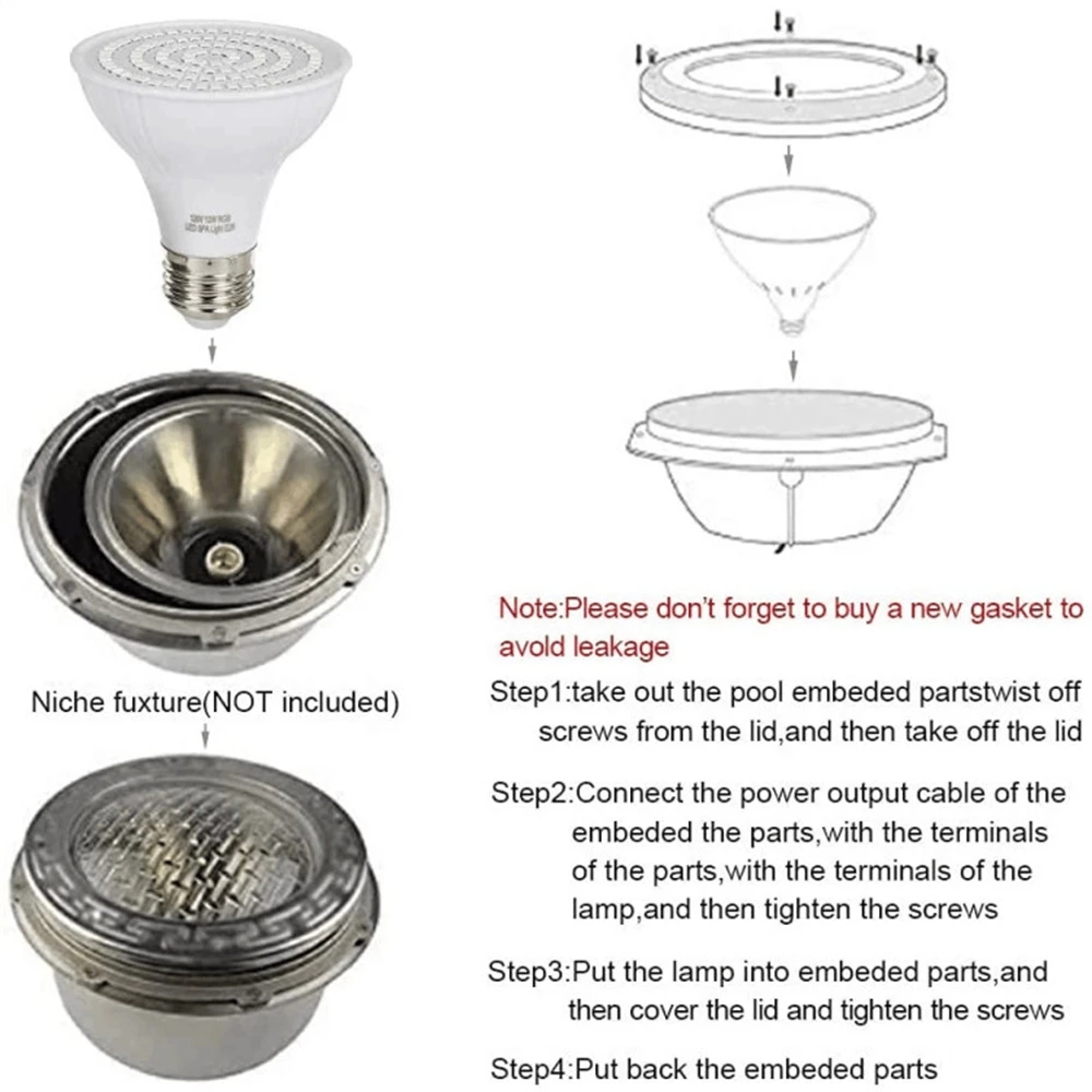 RGB LED Swimming Pool Light E2 - Xy Spa & Wellness Reviews avaliação e preço