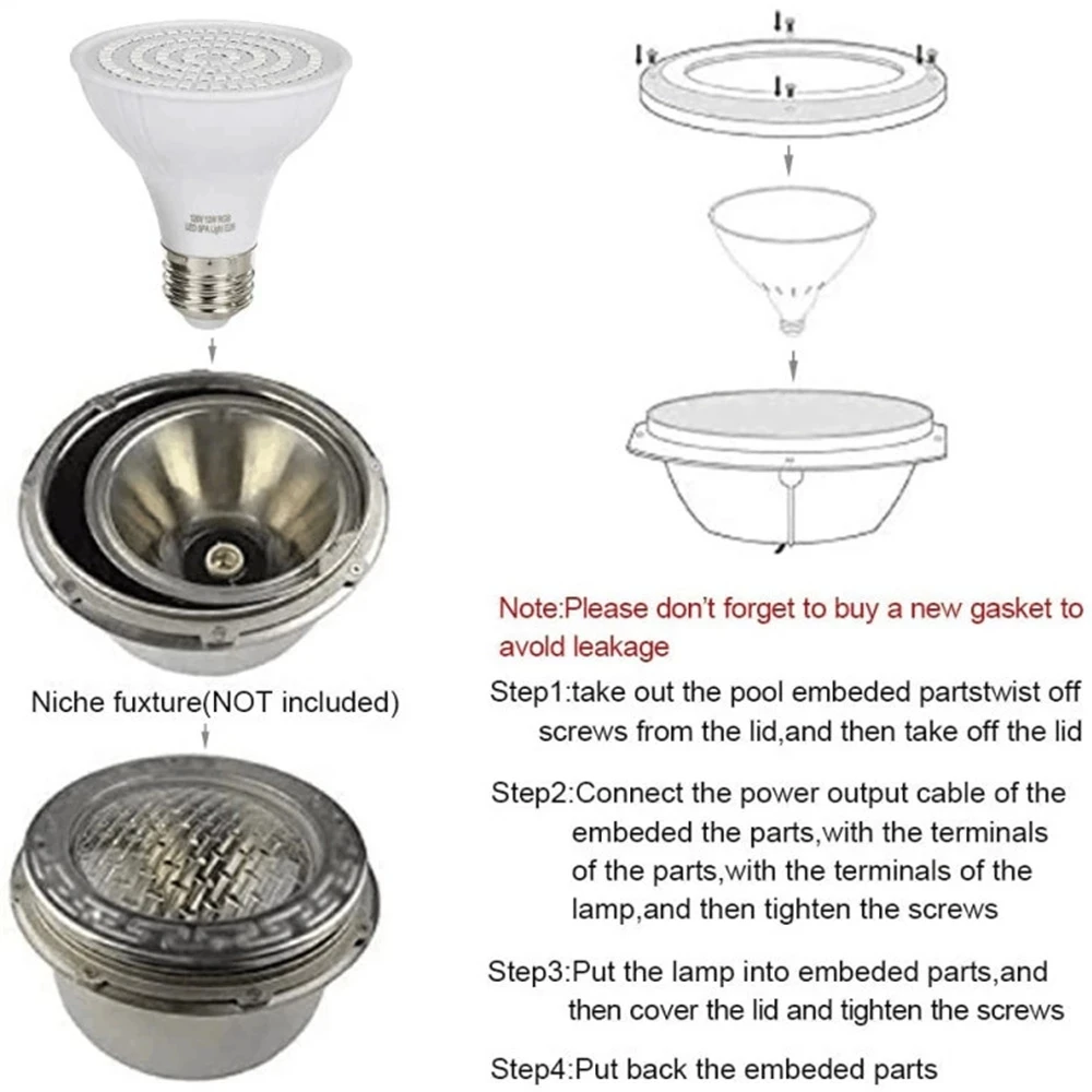 LED Swimming Pool Light E27 E2 - Xy Spa & Wellness Reviews avaliação e preço