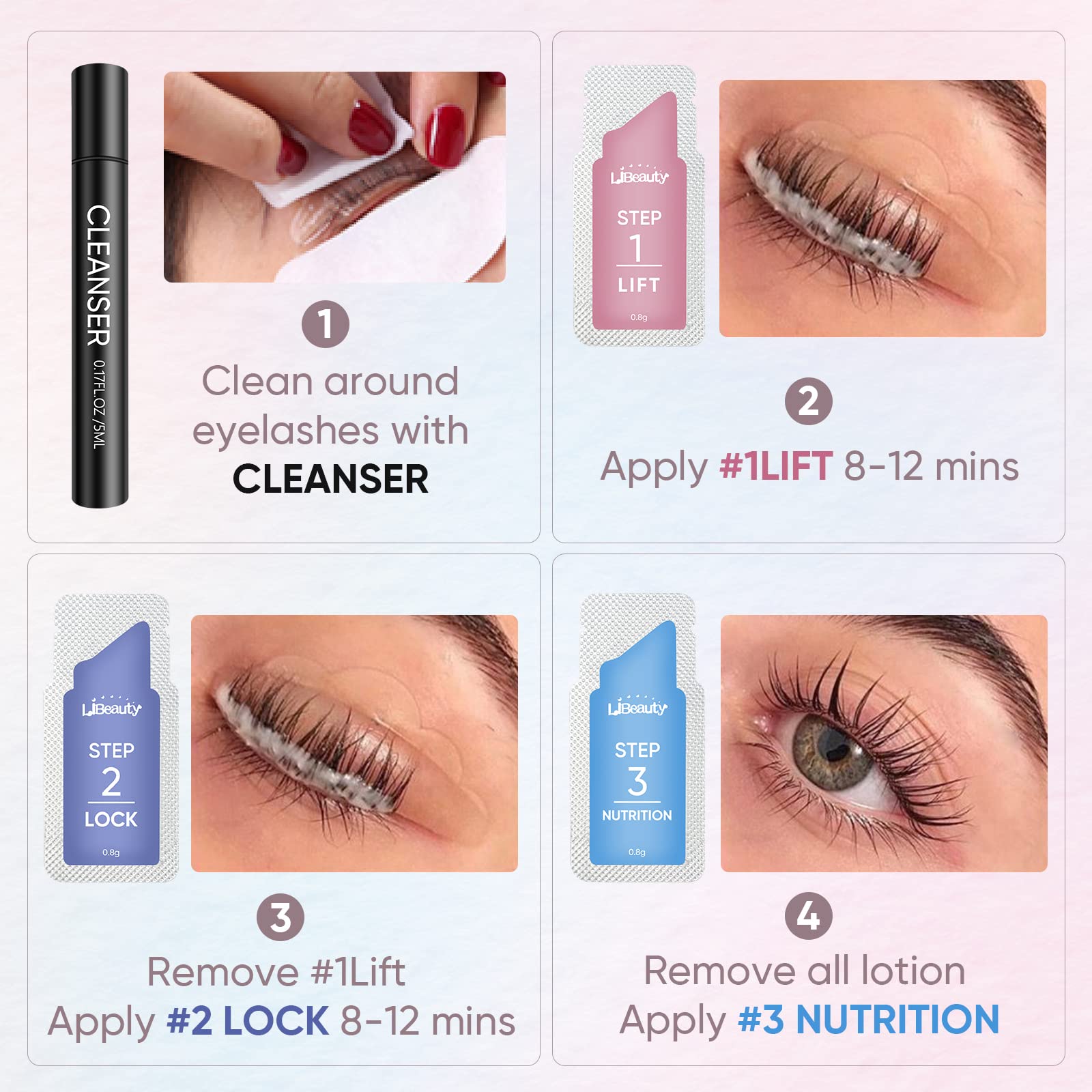 Libeauty 20 Pieces/Lot 10-12 M - Brow Lamination Kit avaliação e preço