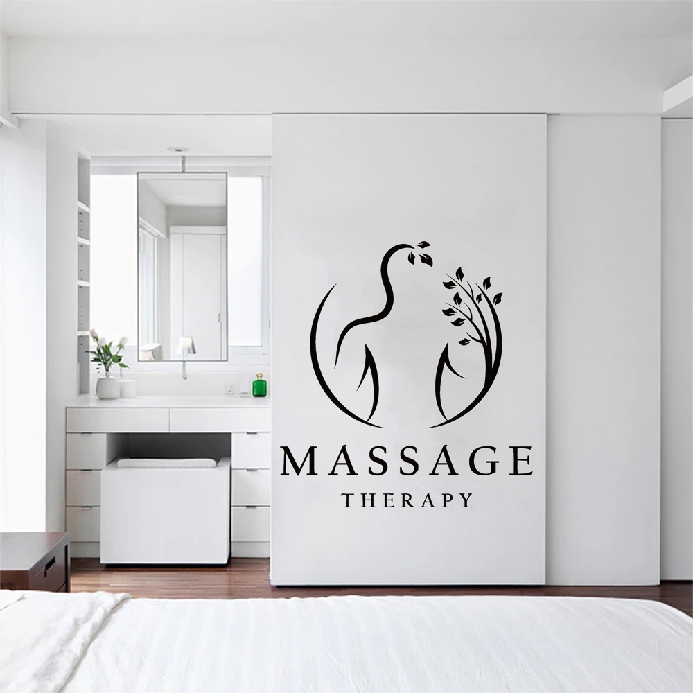 Massage Therapy Vinyl Wall Dec - Wellness Spa With Massage avaliação e preço