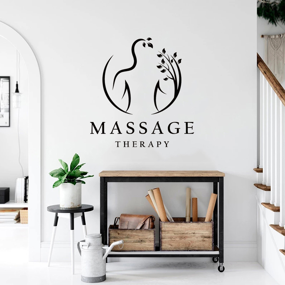 Massage Therapy Vinyl Wall Dec - Wellness Spa With Massage avaliação e preço