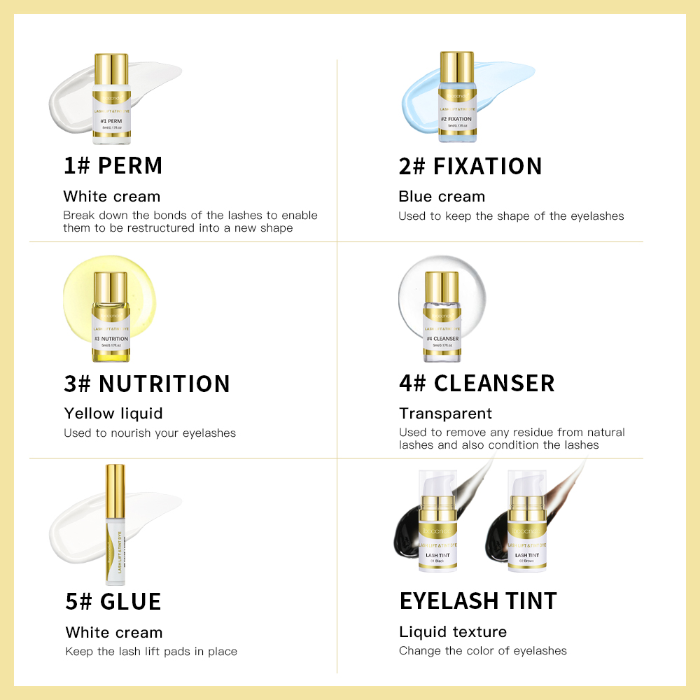 10set Semi Permanent Lash Lift - Brow Lamination Kit avaliação e preço
